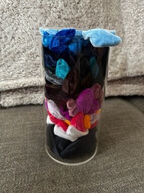 Velvet Scrunchie Set - Multicolor 2 Large Satin Scrunchies